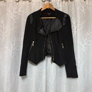 Xhilaration Black Blazer with Gold Zippers